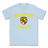 Dusty Blue maryland state police Classic Tee - linhVisuals