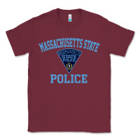 Burgundy massachusetts state police Classic Tee - linhVisuals