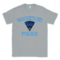 Heather Grey massachusetts state police Classic Tee - linhVisuals