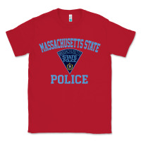 Red massachusetts state police Classic Tee - linhVisuals