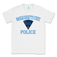 White massachusetts state police Classic Tee - linhVisuals
