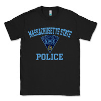 Black massachusetts state police Classic Tee - linhVisuals