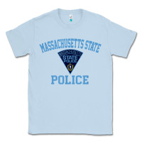 Dusty Blue massachusetts state police Classic Tee - linhVisuals