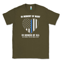 National Police Week Shirt In Memory And Honor Us Flag Classic Tee | Teevron