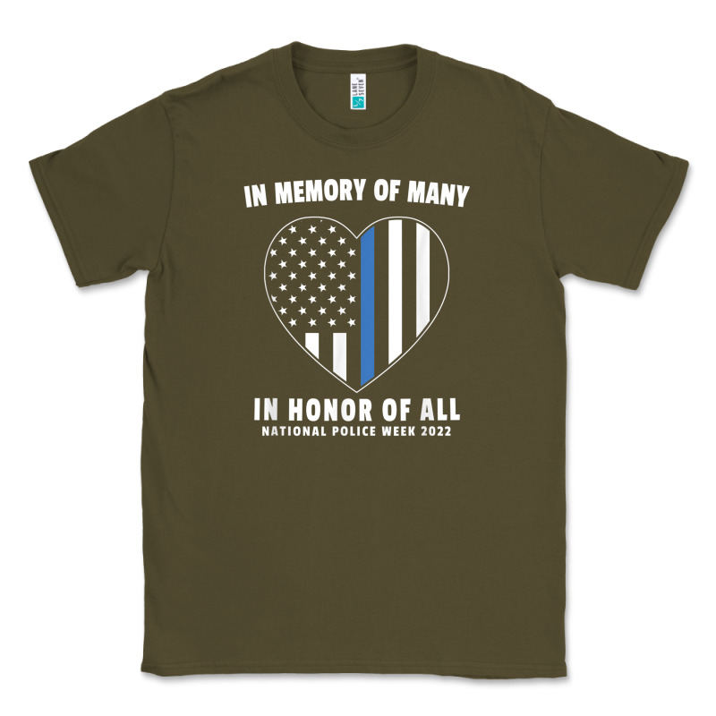 National Police Week Shirt In Memory And Honor Us Flag Classic Tee by linhVisuals | Teevron