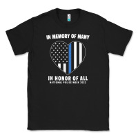 Black national police week shirt in memory and honor us flag Classic Tee - linhVisuals