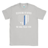 Moon Dust national police week shirt vintage blue line american flag Classic Tee - linhVisuals