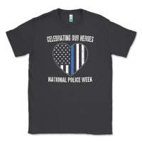 Smoke national police week shirt vintage blue line american flag Classic Tee - linhVisuals