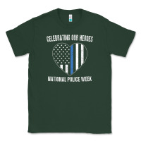 Sports Green national police week shirt vintage blue line american flag Classic Tee - linhVisuals