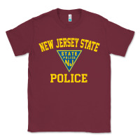 Burgundy new jersey state police Classic Tee - linhVisuals