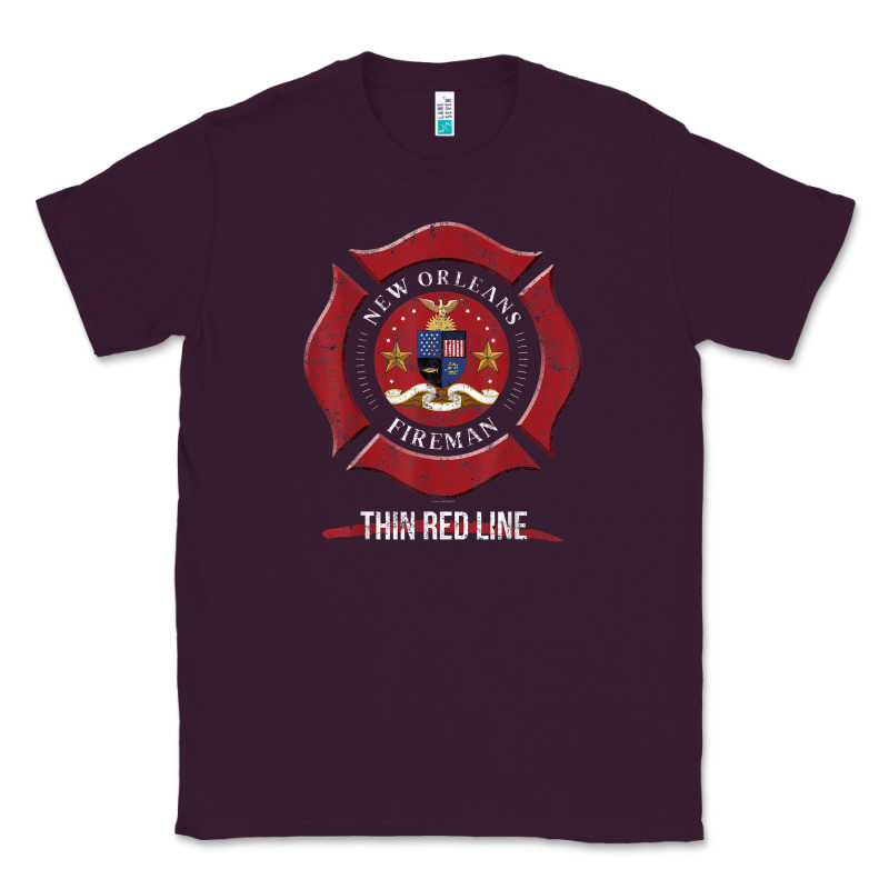 New Orleans Firefighter Shirt Firefighter Gifts Louisiana Classic Tee by linhVisuals | Teevron