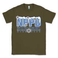 Army Green north pole police department Classic Tee - linhVisuals