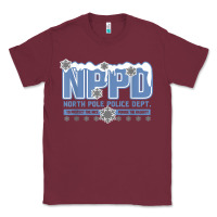 Burgundy north pole police department Classic Tee - linhVisuals