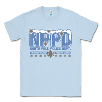 Dusty Blue north pole police department Classic Tee - linhVisuals