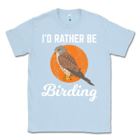 Dusty Blue birding birdwatching kestrel bird bird Classic Tee - linhVisuals