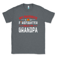 Charcoal Heather mens father's day my favorite firefighter calls me grandpa premium Classic Tee - linhVisuals