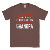 Chestnut mens father's day my favorite firefighter calls me grandpa premium Classic Tee - linhVisuals