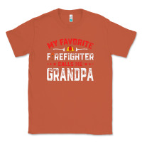 Copper mens father's day my favorite firefighter calls me grandpa premium Classic Tee - linhVisuals