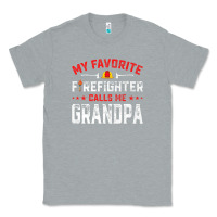 Heather Grey mens father's day my favorite firefighter calls me grandpa premium Classic Tee - linhVisuals