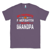 Lavender mens father's day my favorite firefighter calls me grandpa premium Classic Tee - linhVisuals