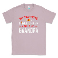 Lilac mens father's day my favorite firefighter calls me grandpa premium Classic Tee - linhVisuals
