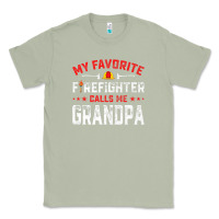 Matcha mens father's day my favorite firefighter calls me grandpa premium Classic Tee - linhVisuals