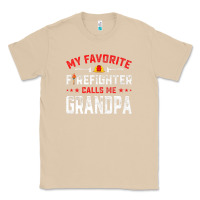 Mushroom mens father's day my favorite firefighter calls me grandpa premium Classic Tee - linhVisuals