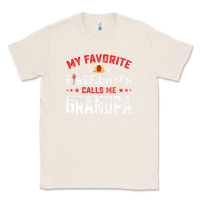 Natural mens father's day my favorite firefighter calls me grandpa premium Classic Tee - linhVisuals