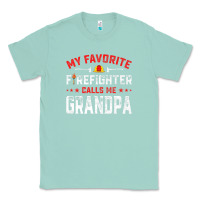 Seafoam mens father's day my favorite firefighter calls me grandpa premium Classic Tee - linhVisuals