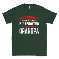 Sports Green mens father's day my favorite firefighter calls me grandpa premium Classic Tee - linhVisuals