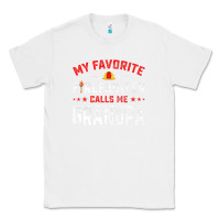 White mens father's day my favorite firefighter calls me grandpa premium Classic Tee - linhVisuals
