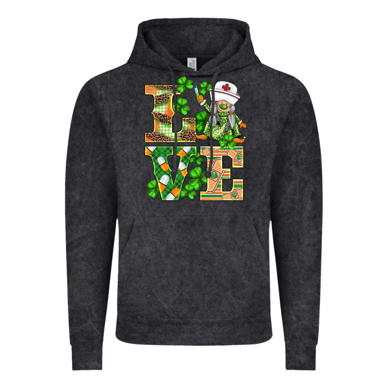St.patricks Nurse Love Gnomies Vintage Hoodie by BarkalooDesign | Teevron