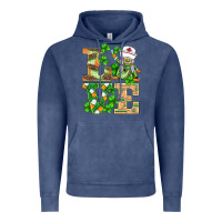 Vintage Denim st.patricks nurse love gnomies Vintage Hoodie - BarkalooDesign