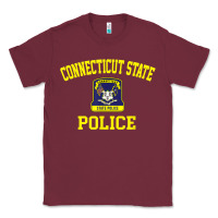 Burgundy connecticut state police Classic Tee - linhVisuals