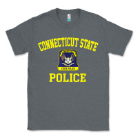 Charcoal Heather connecticut state police Classic Tee - linhVisuals