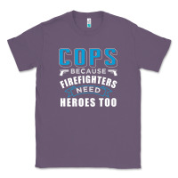 Lavender cops because firefighters need heroes too premium Classic Tee - linhVisuals