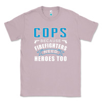 Lilac cops because firefighters need heroes too premium Classic Tee - linhVisuals
