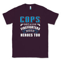 Plum cops because firefighters need heroes too premium Classic Tee - linhVisuals