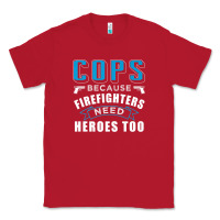 Red cops because firefighters need heroes too premium Classic Tee - linhVisuals