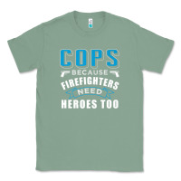 Sage cops because firefighters need heroes too premium Classic Tee - linhVisuals