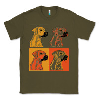 Army Green rhodesian ridgeback t  shirt rhodesian ridgeback dog gift idea t  shir Classic Tee - linhVisuals