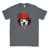 Charcoal Heather dalmatian firefighter dalmatian dog lover Classic Tee - linhVisuals