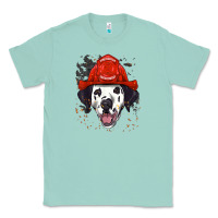 Seafoam dalmatian firefighter dalmatian dog lover Classic Tee - linhVisuals