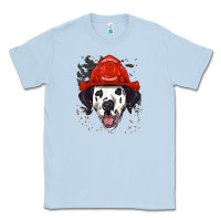 Dusty Blue dalmatian firefighter dalmatian dog lover Classic Tee - linhVisuals