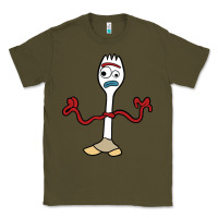 Army Green forky Classic Tee - linhVisuals