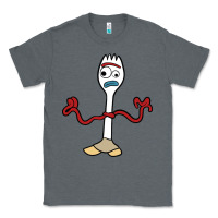 Charcoal Heather forky Classic Tee - linhVisuals