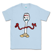 Dusty Blue forky Classic Tee - linhVisuals