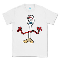 White forky Classic Tee - linhVisuals