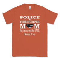 Copper police & firefighter mom, i raised mine fireman mothers day Classic Tee - linhVisuals