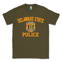 Army Green delaware state police Classic Tee - linhVisuals